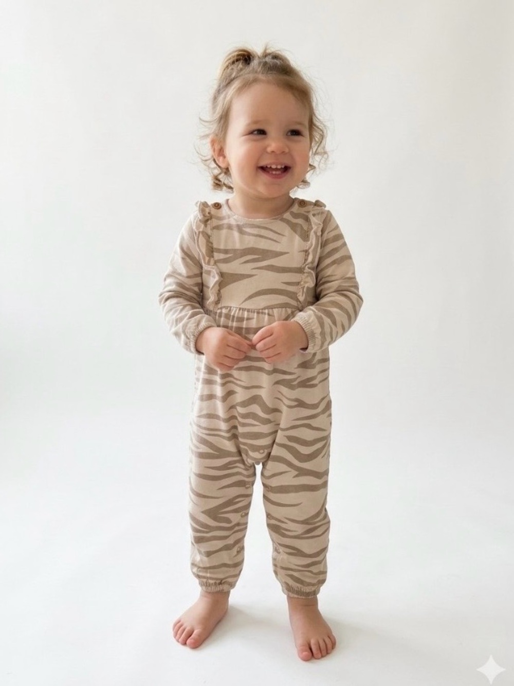 Jessica Simpson Tan and Cream One Piece Size 18 Months